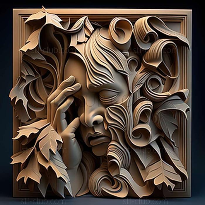 3D мадэль Кирк Рейнерт, американский художник. (STL)